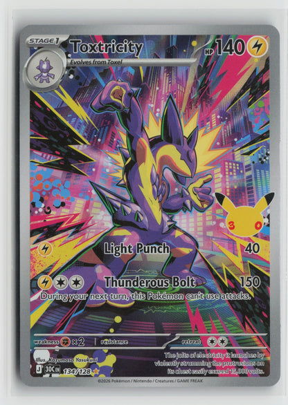 Toxtricity Illustration Rare Holo 30C 134/128 NM