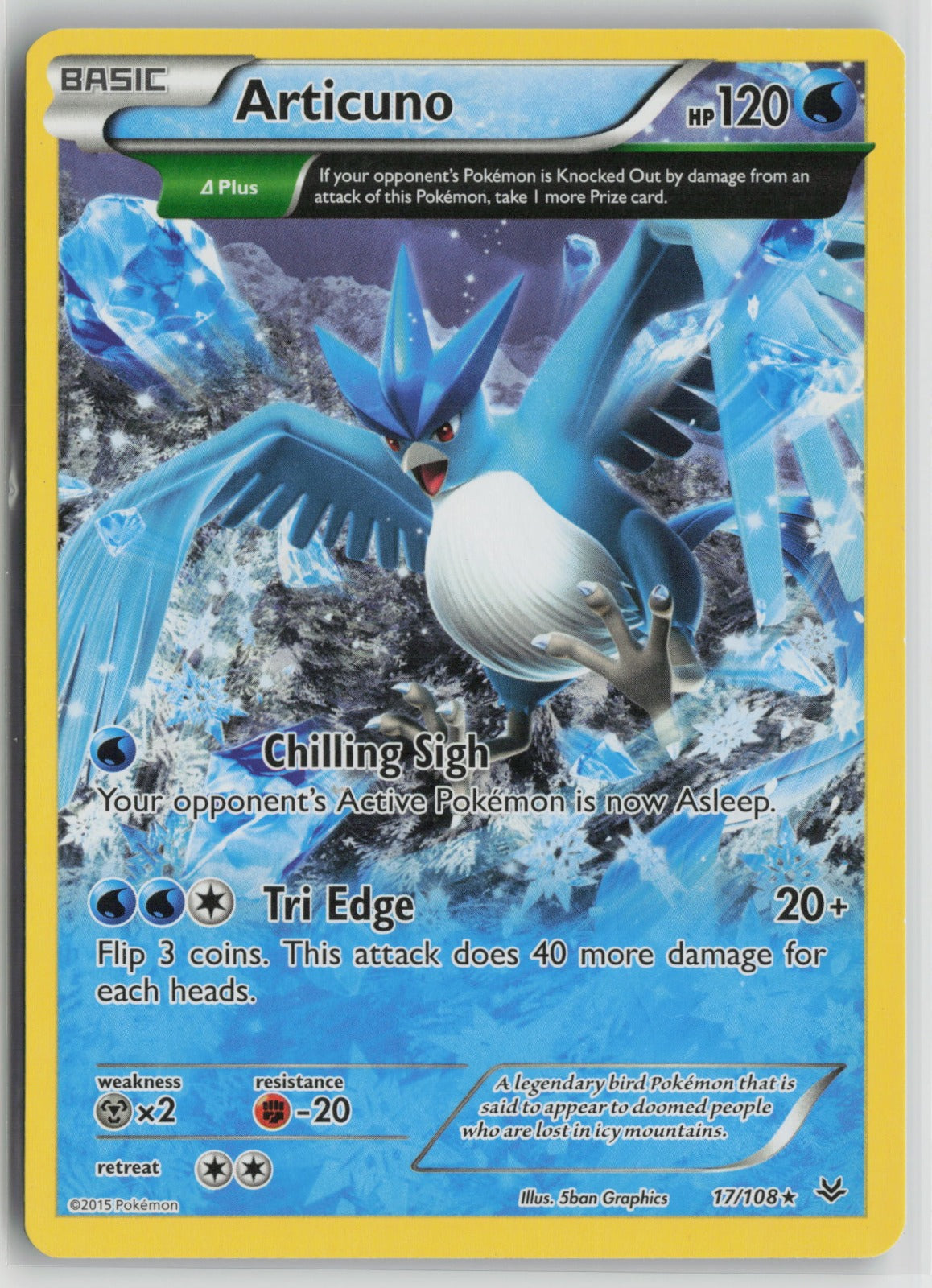 Articuno (17 Delta) Rare ROS 17/108 LP