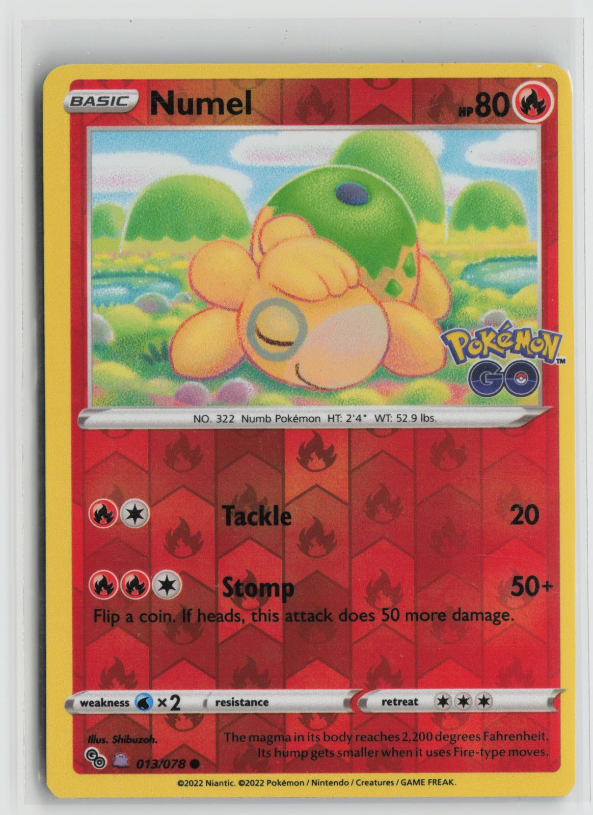 Numel (Peelable Ditto) Common Reverse Holo PGO 013/078 NM