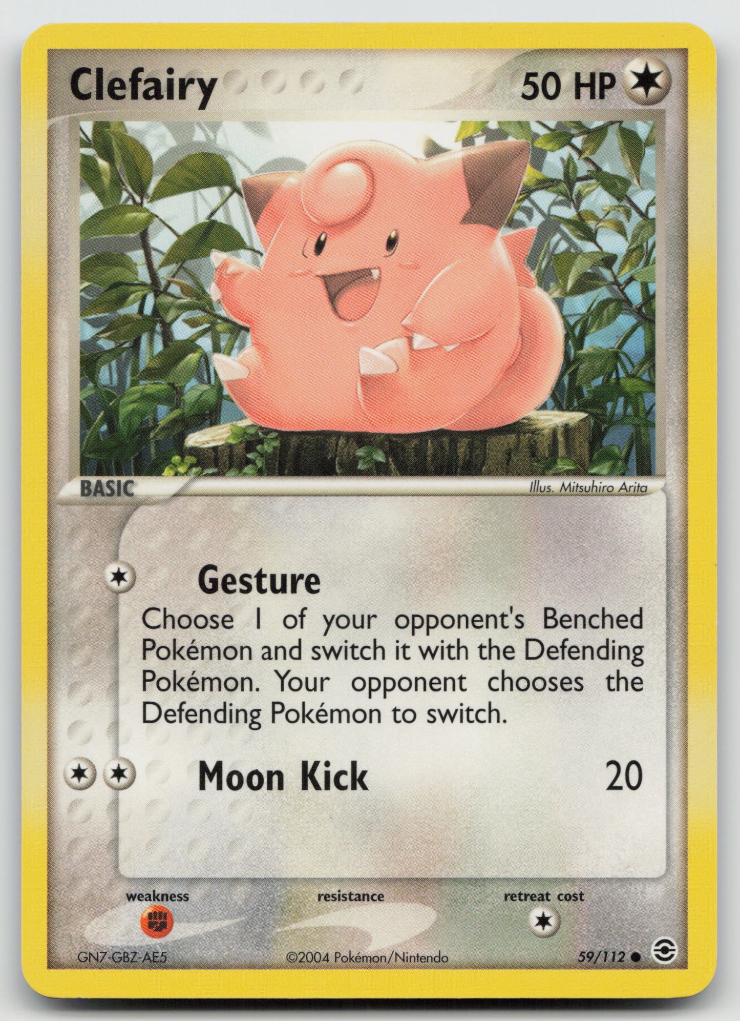 Clefairy Common Normal RG 59/112 NM