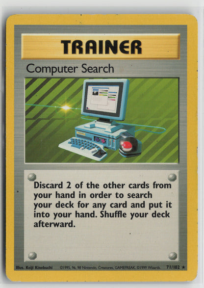 Computer Search Rare Base Set 071/102 MP