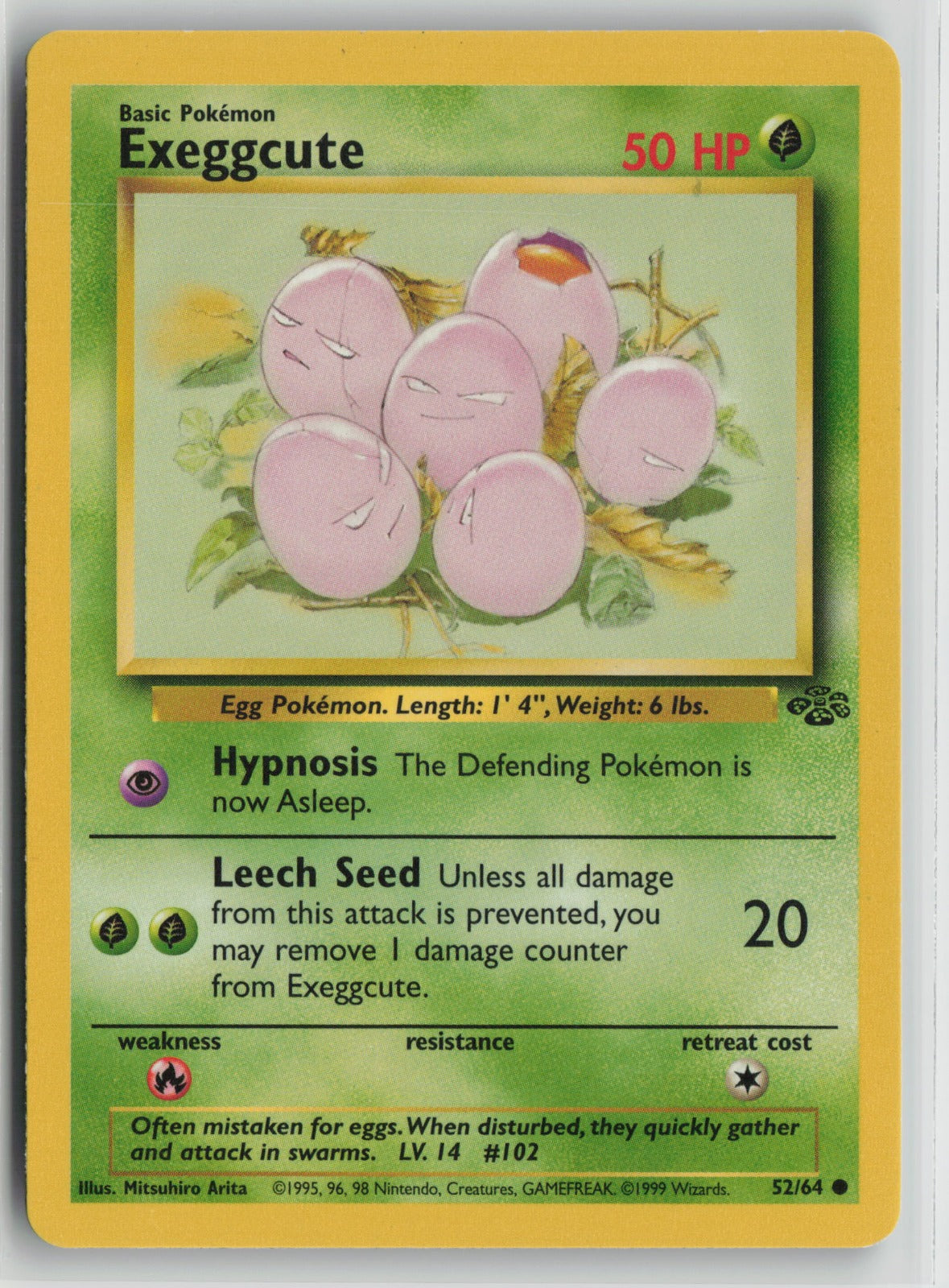 Exeggcute Common Unlimited JU 52/64 NM