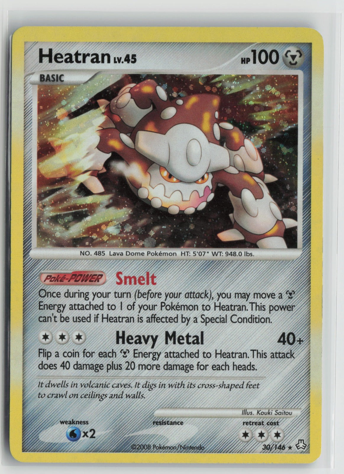 Heatran (DP Legends Awakened) Holo Rare PR 030/146 MP