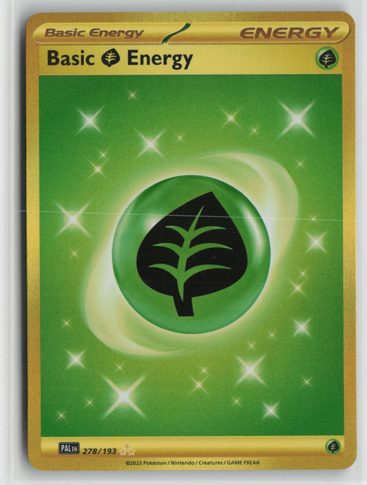 Basic Grass Energy - Hyper Rare Holo PAL 278/193 NM