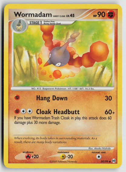 Wormadam Sandy Cloak Uncommon Arceus 50/99 NM