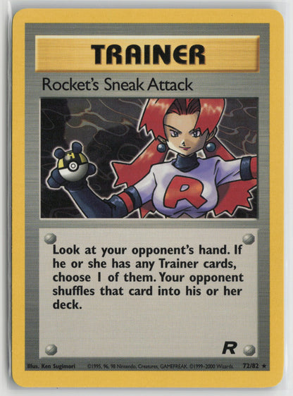 Rocket's Sneak Attack (72) Rare Unlimited TR 72/82 NM