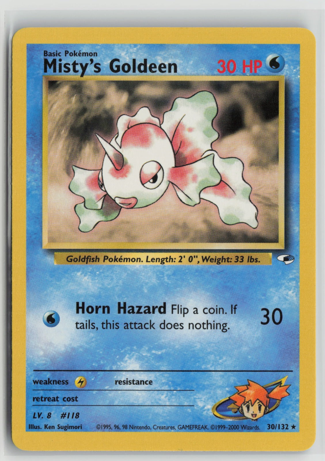 Misty's Goldeen (30) Rare Unlimited G1 030/132 LP