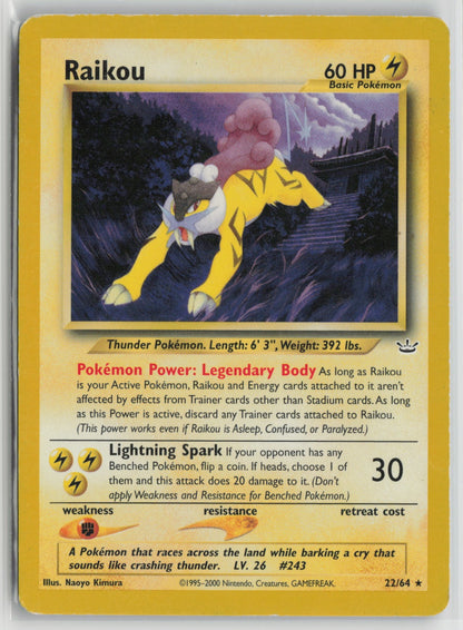Raikou (22) Rare Unlimited N3 22/64 MP