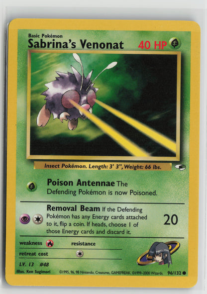 Sabrina's Venonat Common Unlimited G1 096/132 NM