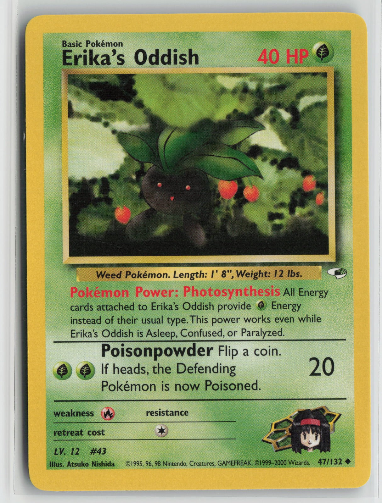 Erika's Oddish (47) Uncommon Unlimited G1 047/132 NM