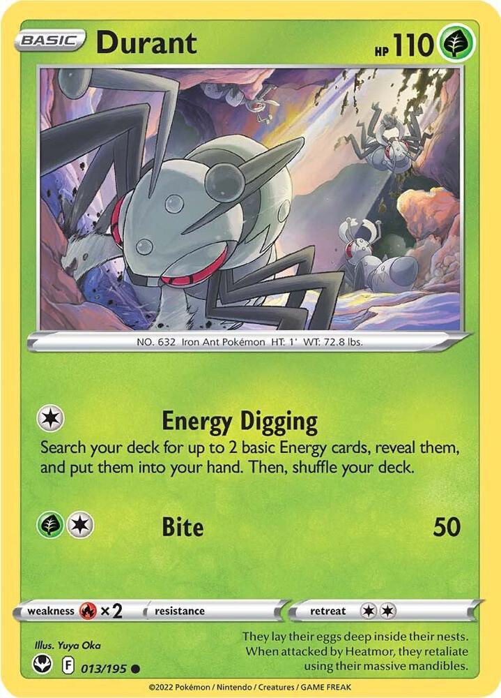 Durant Common Reverse Holo SWSH12 013/195 NM