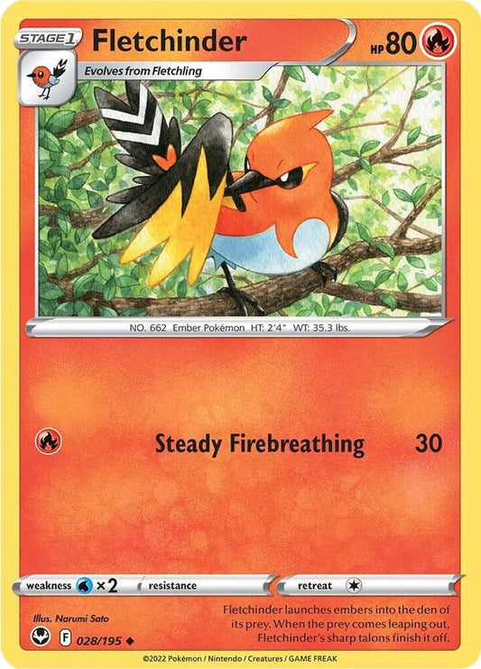 Fletchinder Uncommon SWSH12 028/195 NM