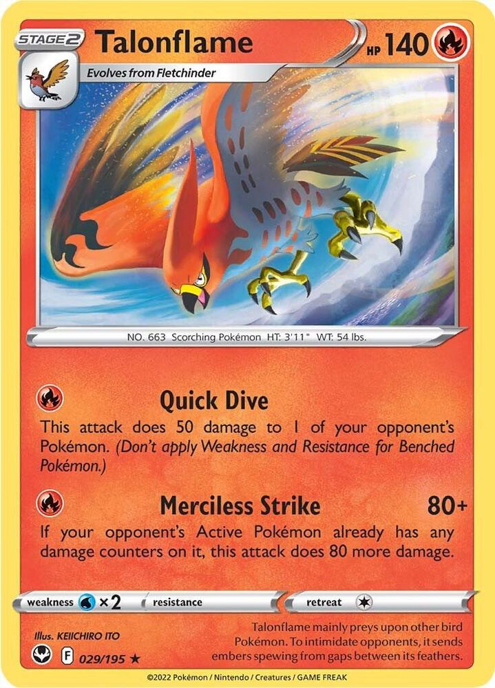 Talonflame Rare SWSH12 029/195 NM