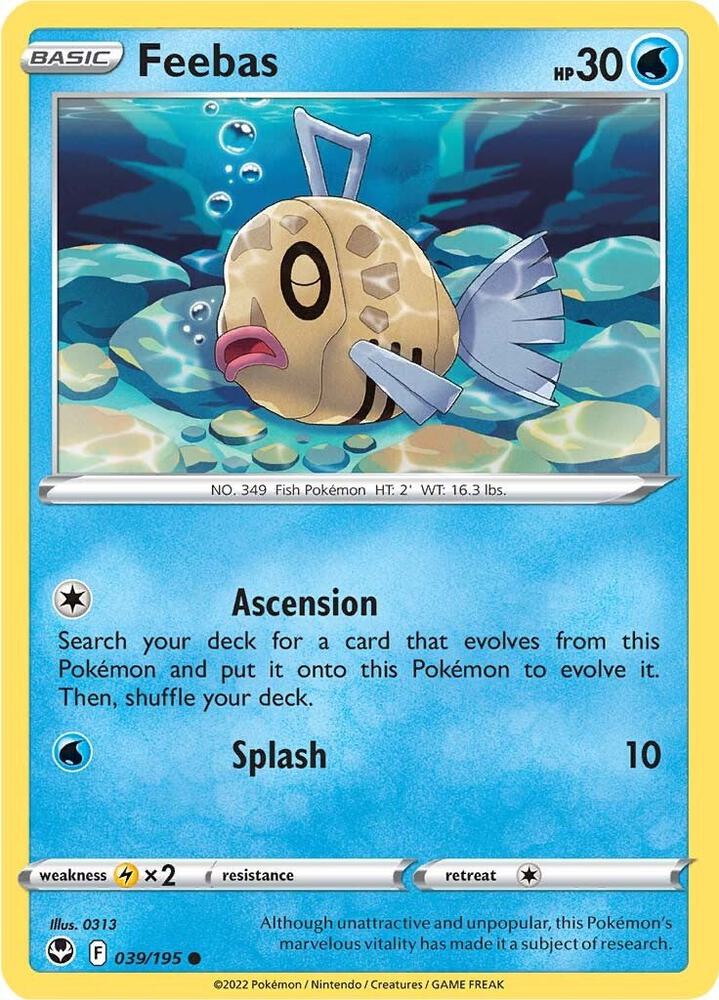 Feebas Common Reverse Holo SWSH12 039/195 NM