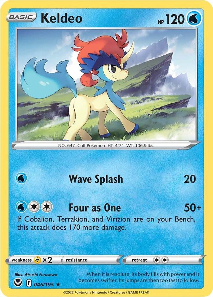 Keldeo Rare SWSH12 046/195 NM