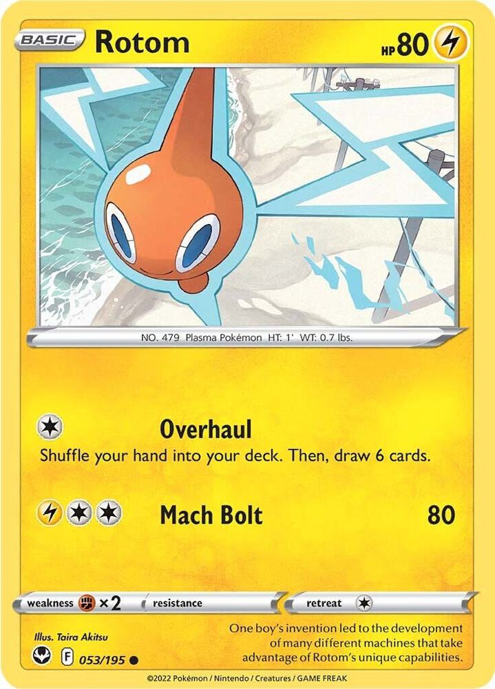 Rotom Common SWSH12 053/195 NM