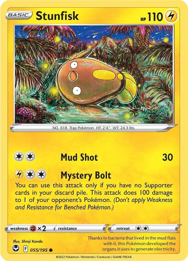 Stunfisk Common Reverse Holo SWSH12 055/195 NM