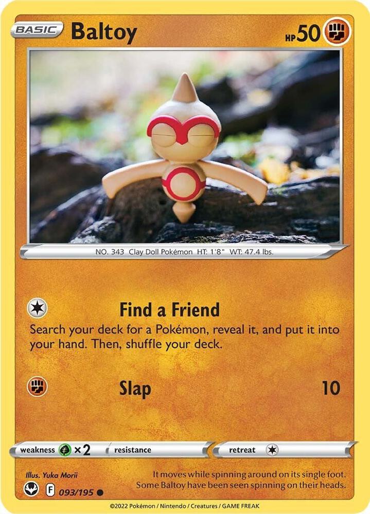 Baltoy Common Reverse Holo SWSH12 093/195 NM