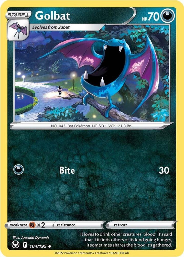 Golbat Uncommon SWSH12 104/195 NM