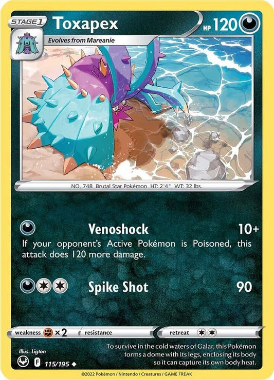 Toxapex Uncommon SWSH12 115/195 NM