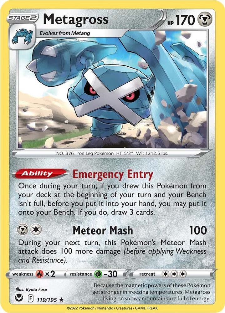 Metagross Holo Rare Holo SWSH12 119/195 NM