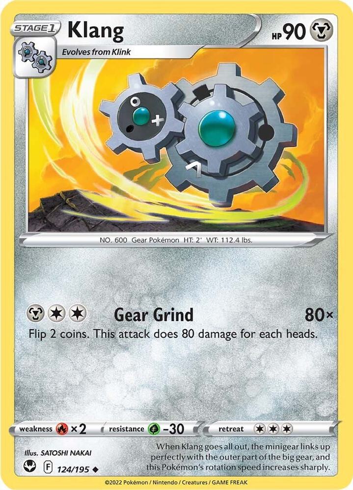 Klang Uncommon Reverse Holo SWSH12 124/195 NM