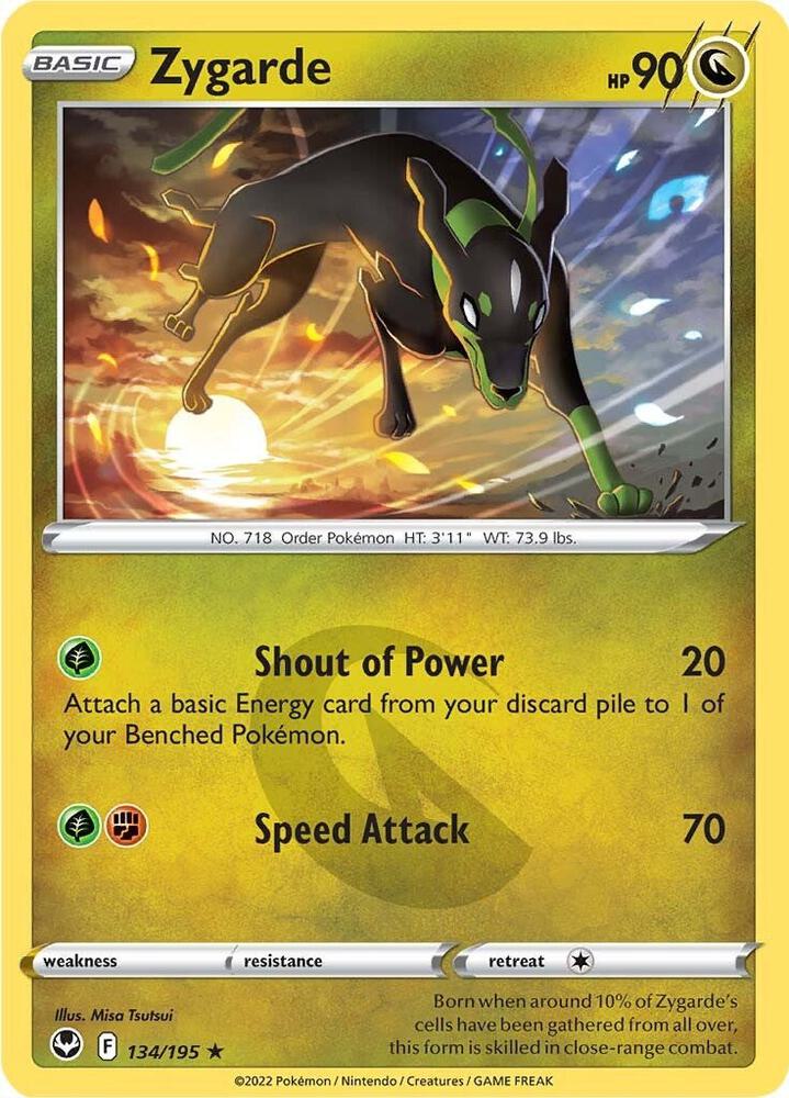 Zygarde Rare Reverse Holo SWSH12 134/195 NM