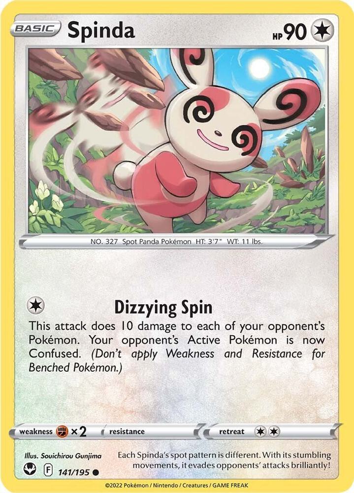 Spinda Common Reverse Holo SWSH12 141/195 NM