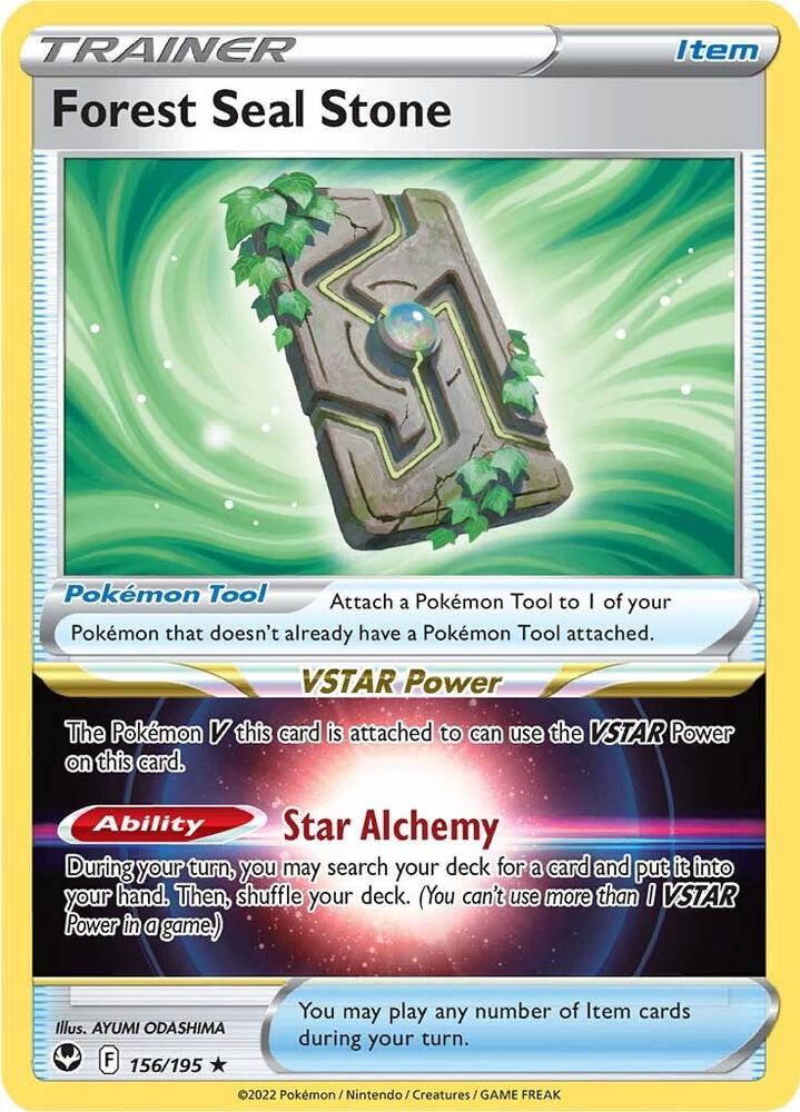 Forest Seal Stone Holo Rare Holo SWSH12 156/195 NM