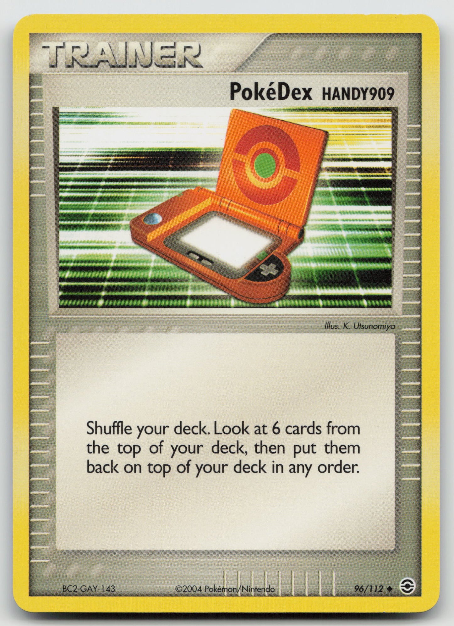 PokeDex (HANDY909) Uncommon Normal RG 96/112 NM