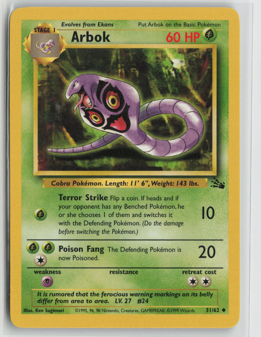 Arbok Uncommon Unlimited FO 31/62 LP