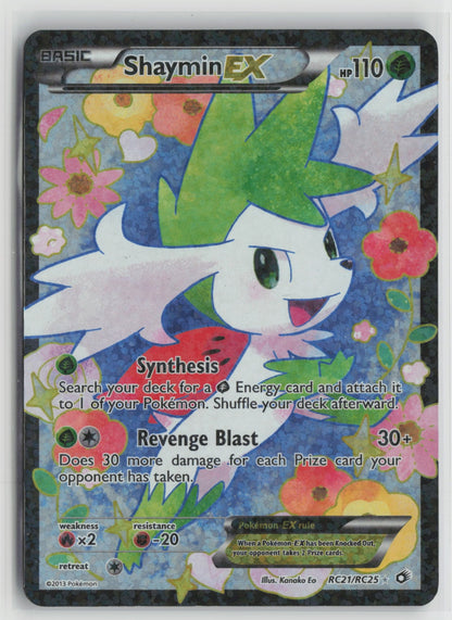 Shaymin EX (Full Art) Ultra Rare Holo LTR RC21/RC25 LP