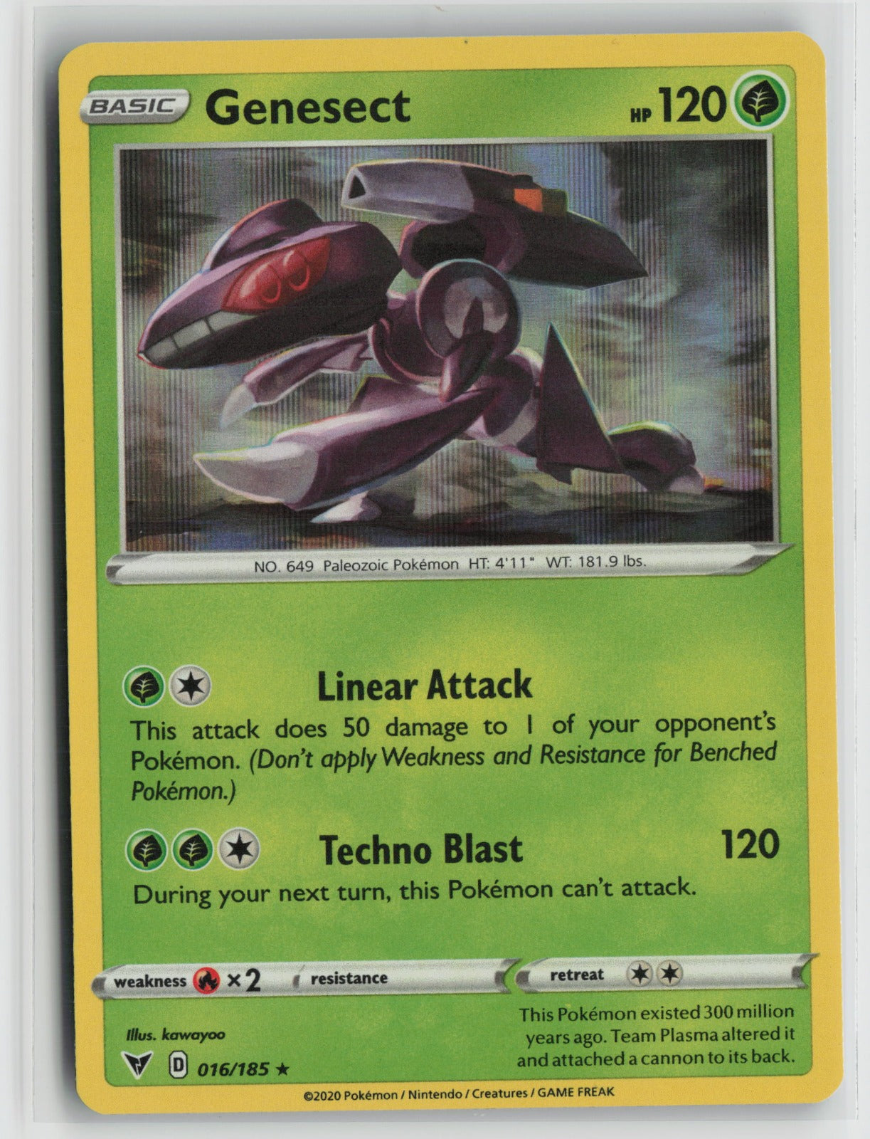 Genesect Holo Rare SWSH04 016/185 NM