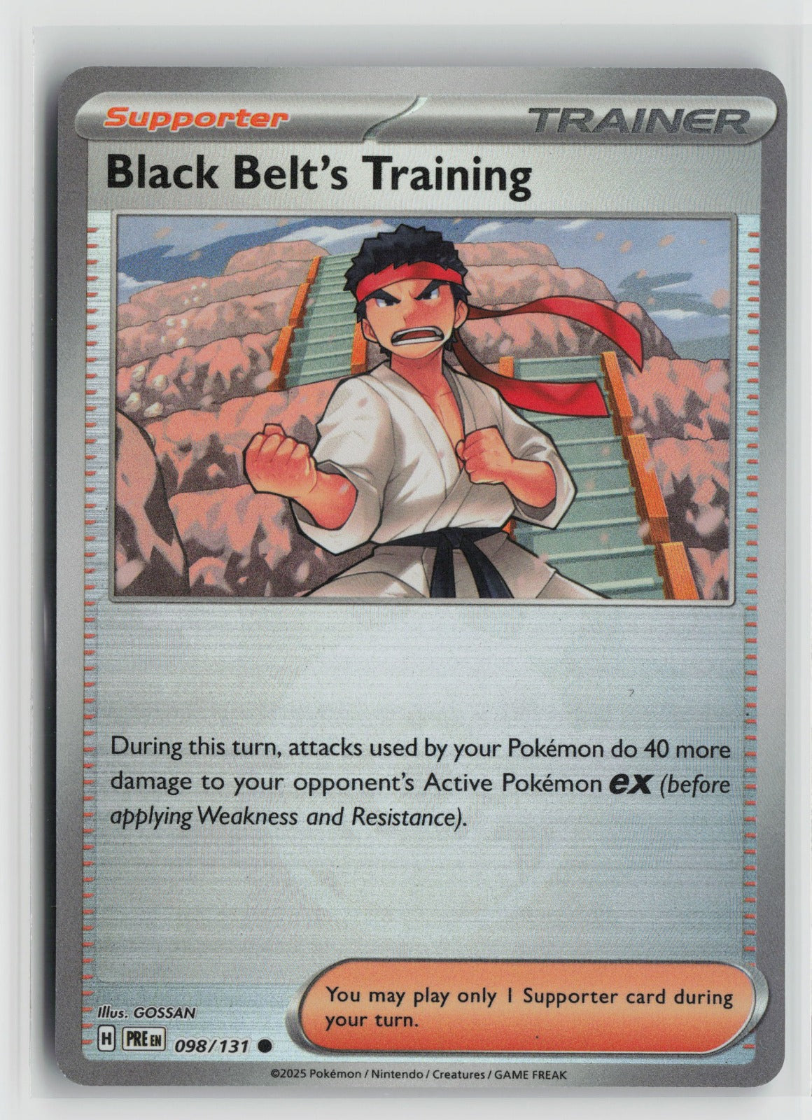 Black Belt's Training - (Poke Ball Pattern) Common Holo PRE 098/131 NM