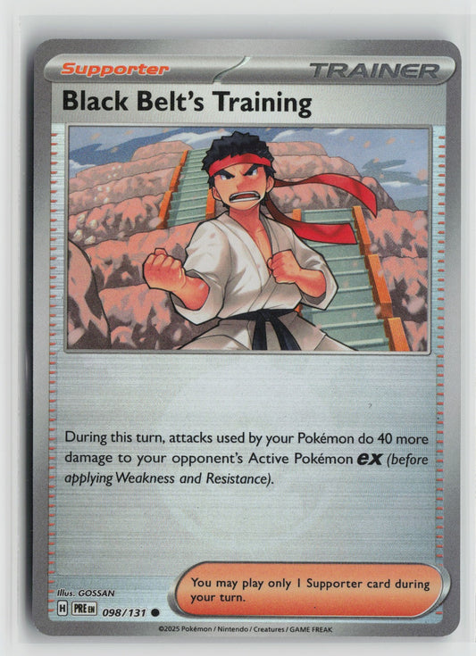 Black Belt's Training - (Poke Ball Pattern) Common Holo PRE 098/131 NM