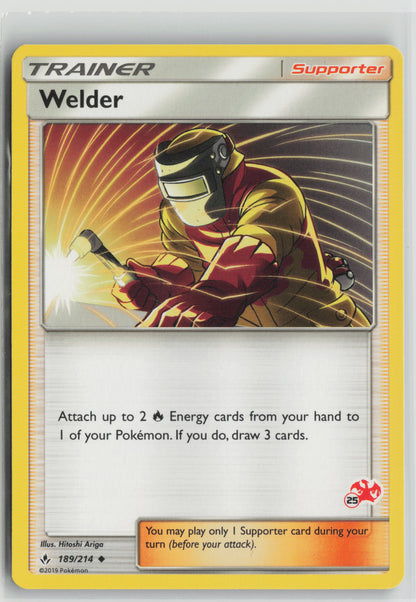Welder - (#25 Charizard Stamped) Promo Normal BTA 189/214 NM
