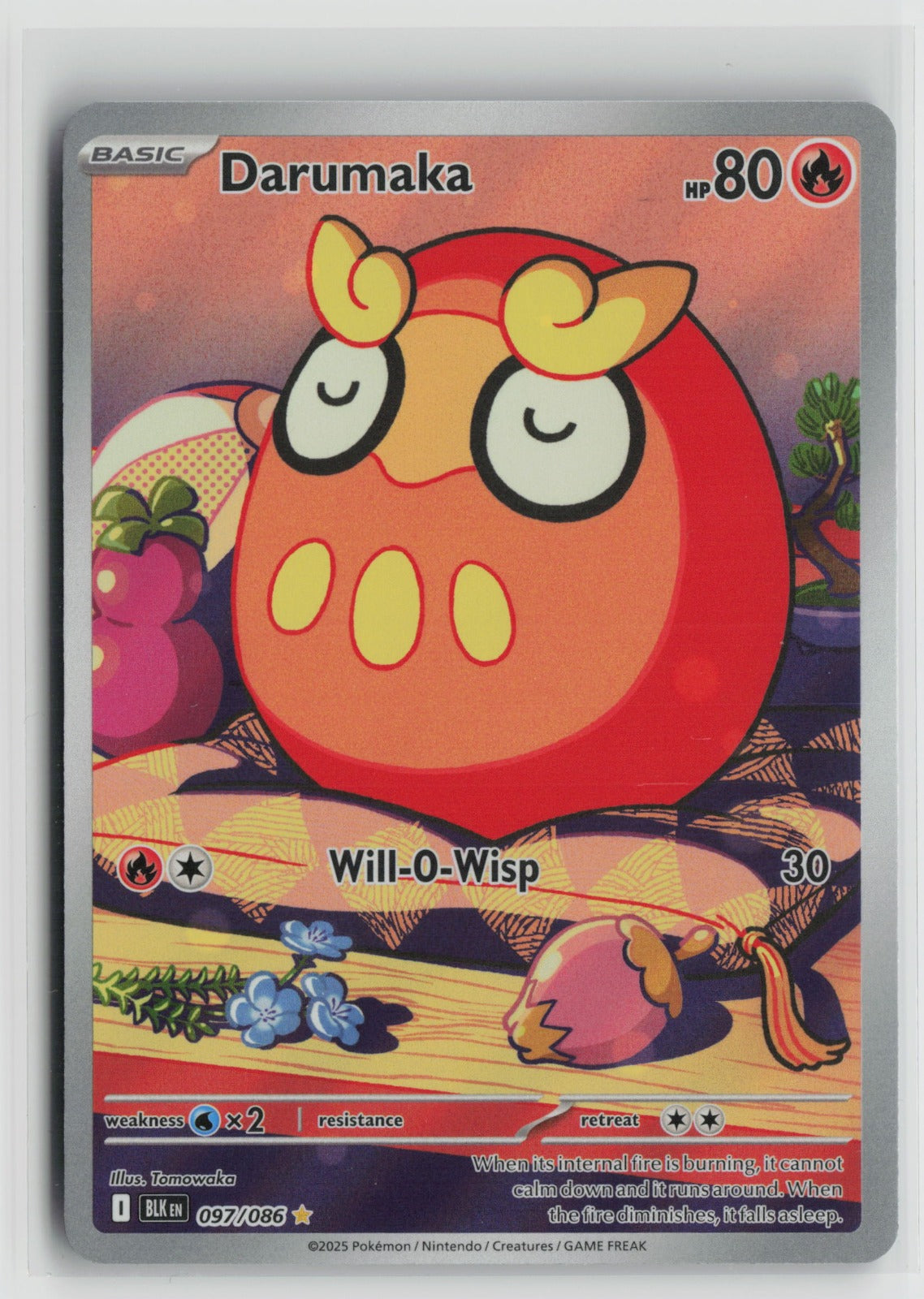 Darumaka - Illustration Rare Holo BLK 097/086 NM