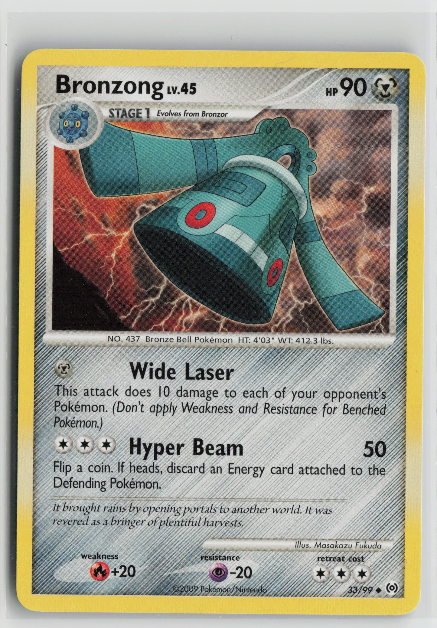 Bronzong (33) Uncommon Arceus 33/99 NM