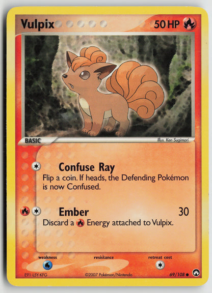Vulpix Common Power Keepers 69/108 LP