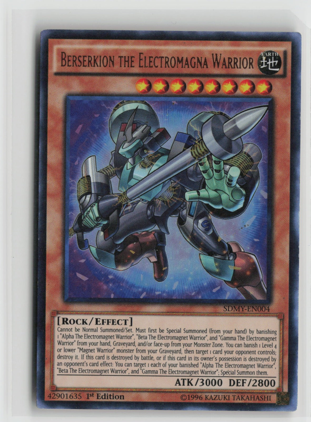 Berserkion the Electromagna Warrior Ultra Rare 1st Edition SDMY SDMY-EN004 NM