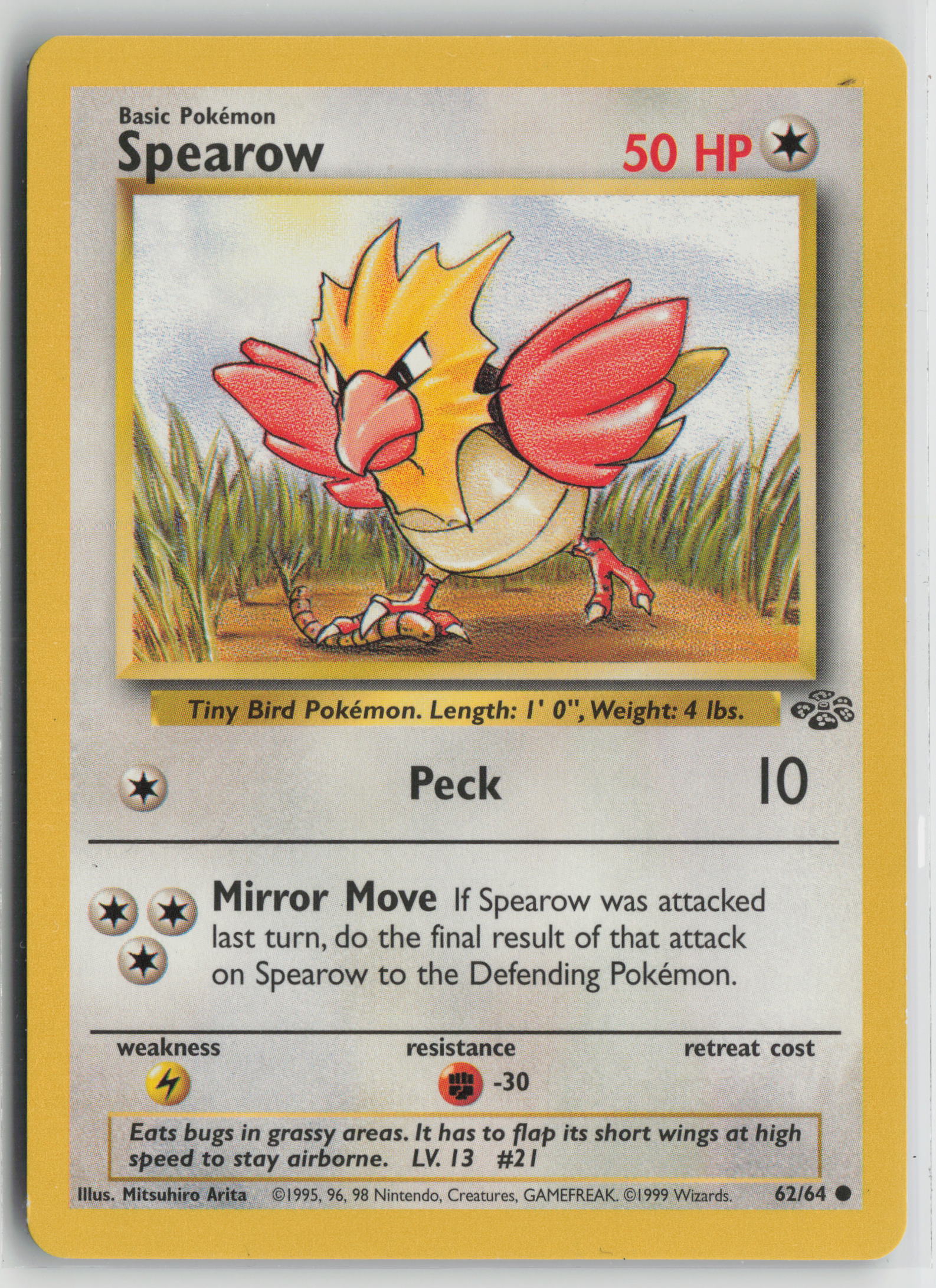 Spearow Common Jungle 62/64 LP