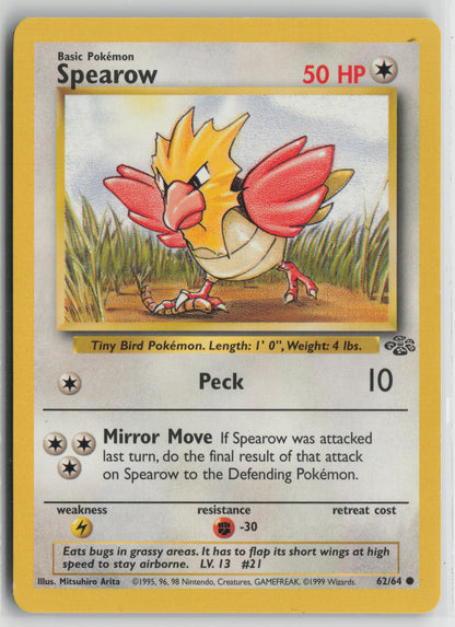 Spearow Common Jungle 62/64 LP