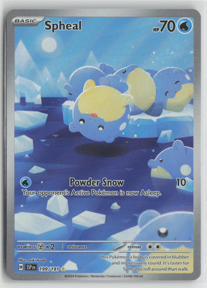 Spheal - Illustration Rare Holo SSP 199/191 NM