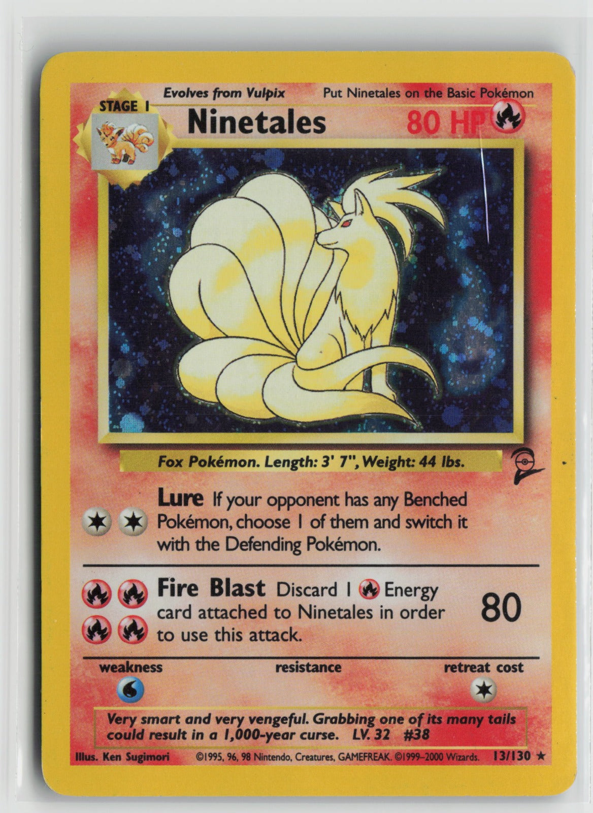 Ninetales Holo Rare BS2 013/130 HP