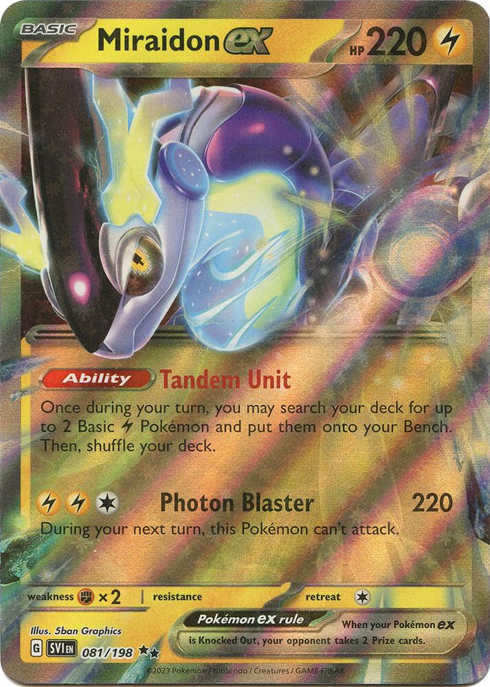 Miraidon ex Double Rare Holo SVI 081/198 NM