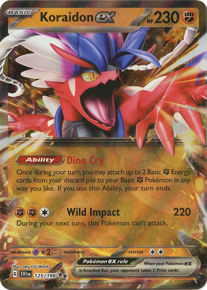Koraidon ex Double Rare Holo SVI 125/198 NM