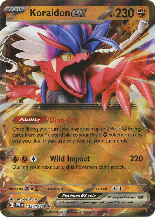 Koraidon ex Double Rare Holo SVI 125/198 NM