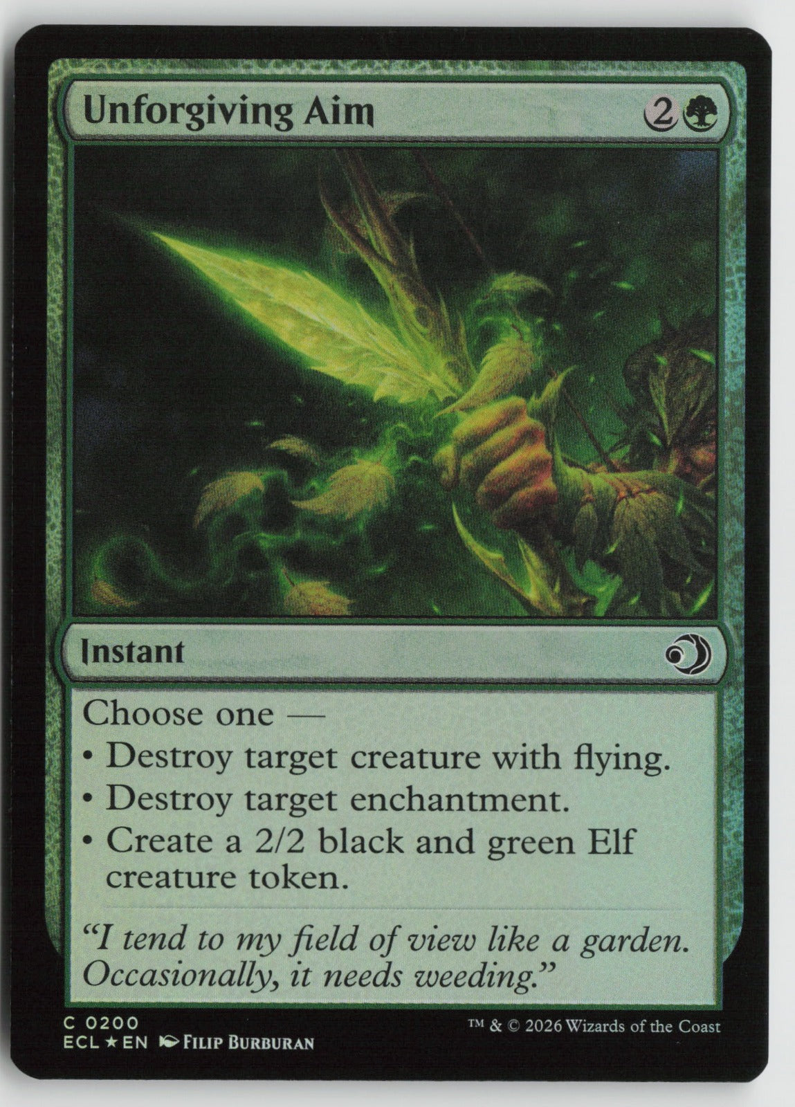 Unforgiving Aim C Foil ECL 200 NM