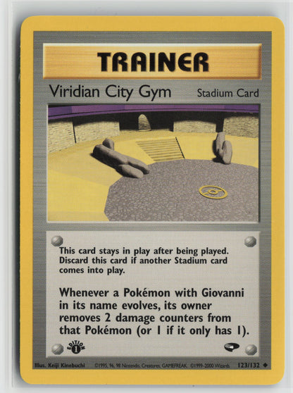 Viridian City Gym Uncommon 1st Edition G2 123/132 NM