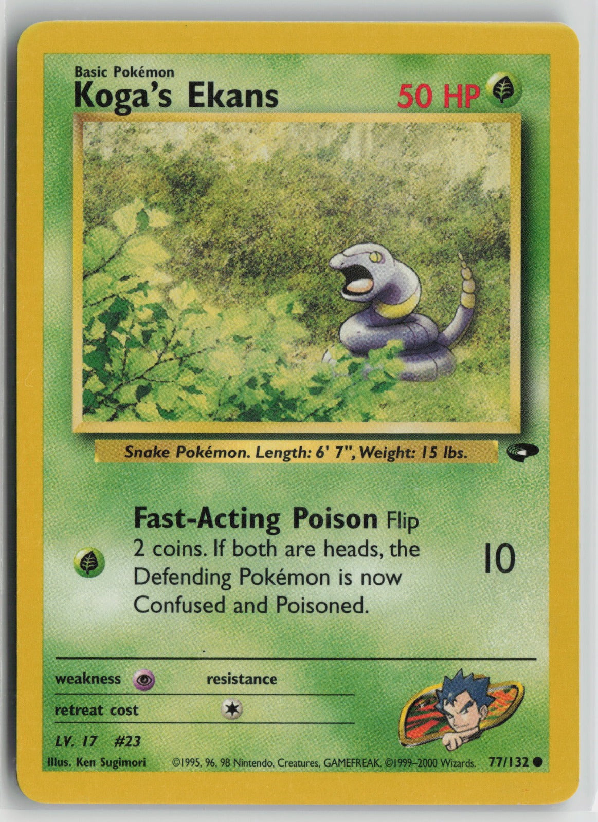Koga's Ekans Common Unlimited G2 077/132 MP